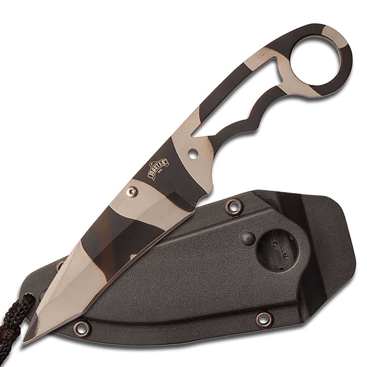 Master USA MU-1119UC Tactical Neck Knife, Urban Camo Blade, Steel Handle, 6.75-Inch Overall
